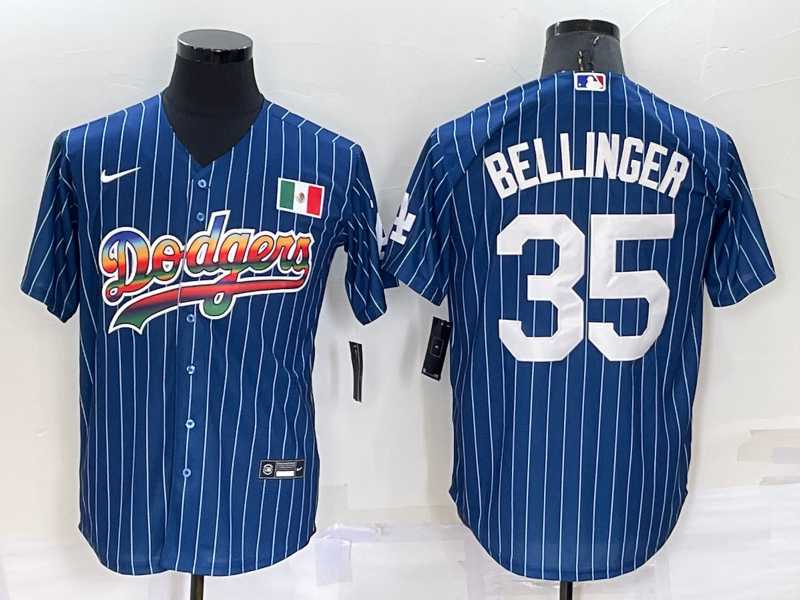 Los Angeles Dodgers #35 Cody Bellinger Rainbow Blue Red Pinstripe Mexico Cool Base Nike Jersey,We sell and wholesale Los Angeles Dodgers #35 Cody Bellinger Rainbow Blue Red Pinstripe Mexico Cool Base Nike Jersey on line form chian!